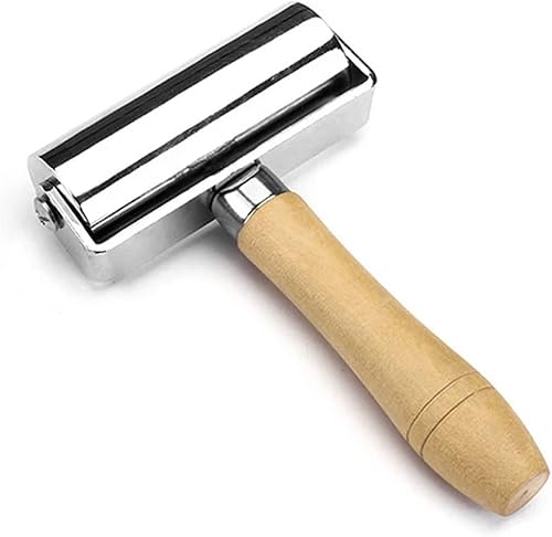 Miniatura 8 de Herramienta de laminación de pegamento de cuero con rodillo de borde de prensa de cuero, herramienta de platina (2.362 in2.4 pulgadas)