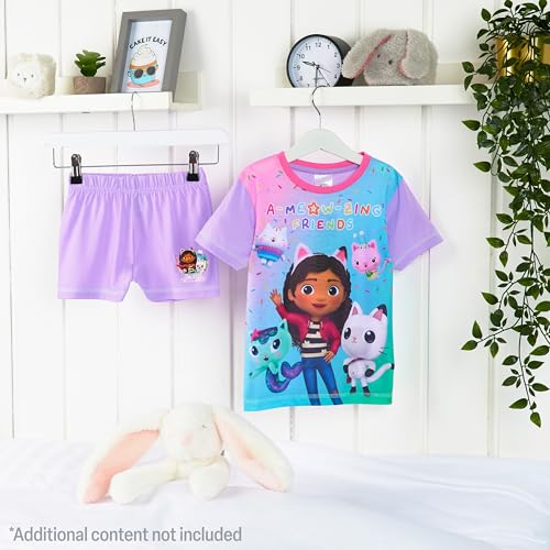 Gabby's Dollhouse Girls Short Pyjamas Set, Breathable Loungewear - Girls Gifts2