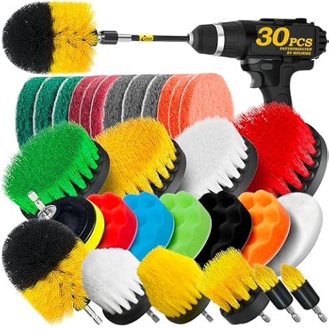 Holikme 30-Pack Drill Brush Attachment Set Cover