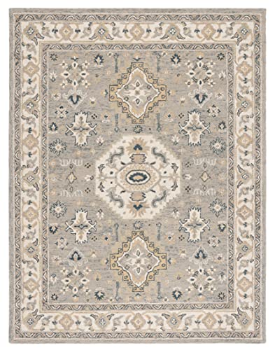 Tapete rectangular SAFAVIEH 9' x 12' de lana hecho a mano miniatura 3
