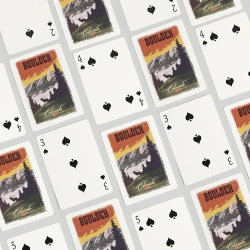 Lantern Press Naipes Poker Vista Montañas Colorado 52 cartas miniatura 4