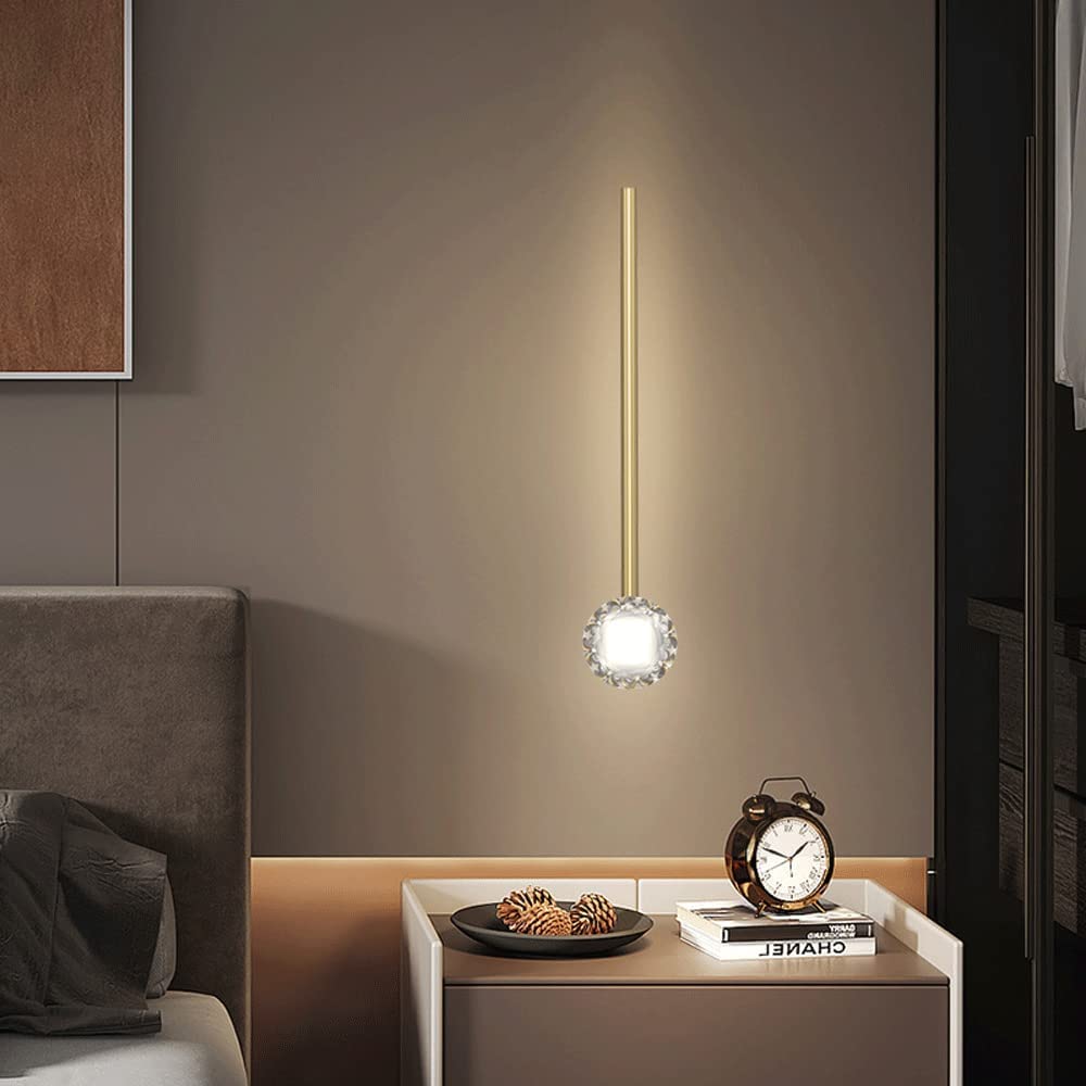 Lampa ścienna rip Linear Vanity Light Minimali LED Indoor H65 pełna miedź korpus lampy g Roomoom dekoracja korytarza lampa dekoracyjna 40 cm