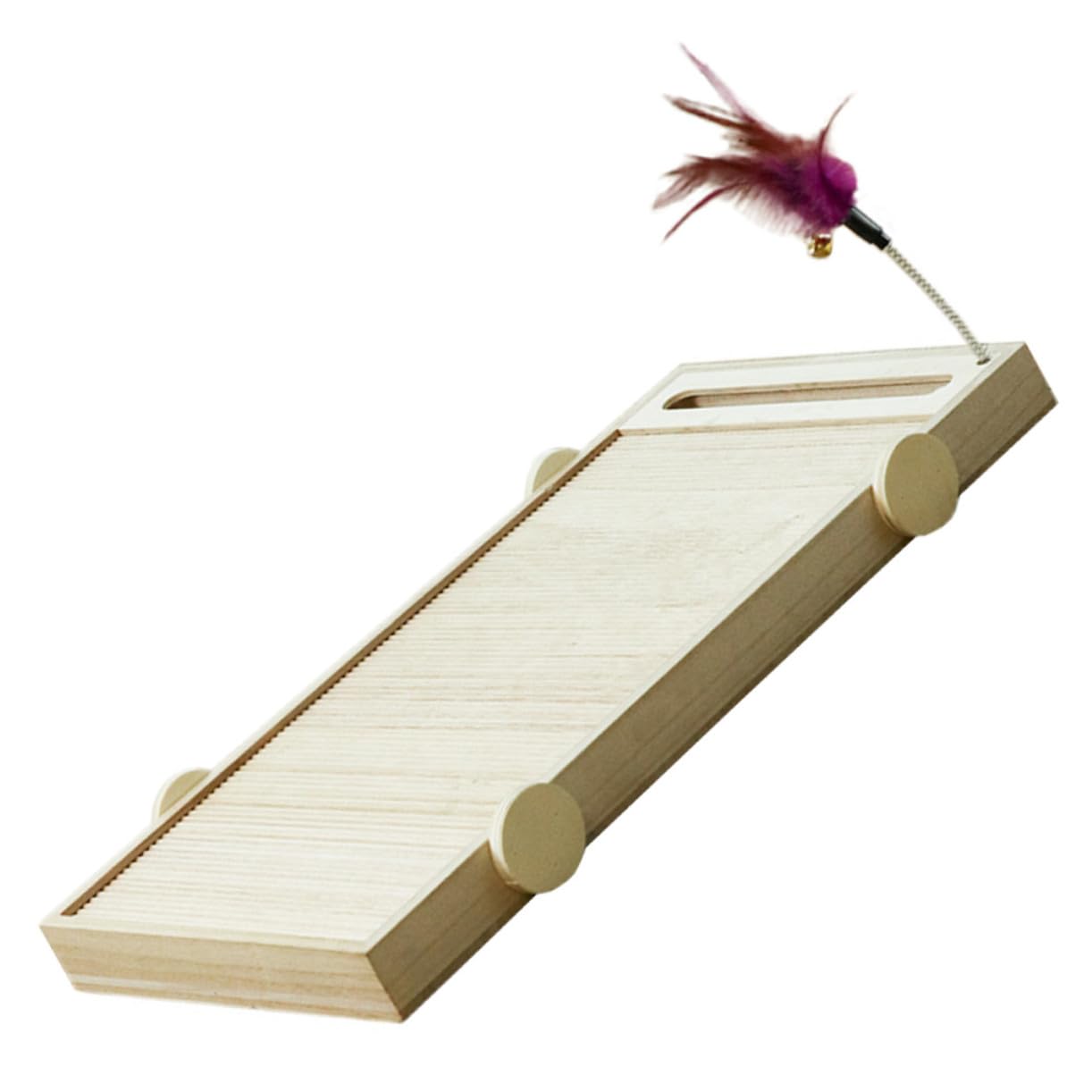 Tiragraffi in Forniture per Animali in Legno Resistente AntiGraffio Multifunzione per Proteggere Divano e Ridurre Comportamento Distruttivo per Gatti
