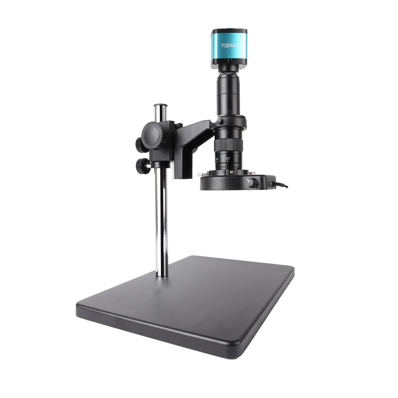 Mikroskop 1–180-fache Vergrößerung, Zoom-C-Mount-Objektiv, Zoom-Glaslinse, 150-faches digitales Industrie-Video-Monokular-Mikroskop-Kameraobjektiv(180X-50mm)