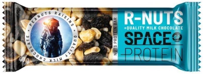 Space Protein R Nuts- High Protein, Low Sugar, Healthy Snack - 40g (Pack of 12)