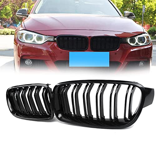 Rejilla delantera doble listón para BMW Serie 3 F30 F31 F35 de 2012 a 2018