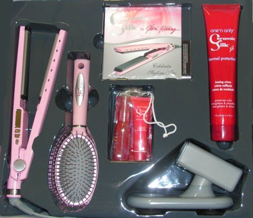 Ceramic Silk 1 1/4" Straightener Kit Jheri Redding ~ As Seen On TV