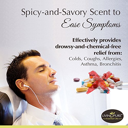 #1 Respiratory Essential Oil & Sinus Relief Blend - Supports Allergy Relief, Breathing, Congestion Relief, & Respiratory Function - 100% Organic Therapeutic & Aromatherapy Grade - 15Ml #TOP3