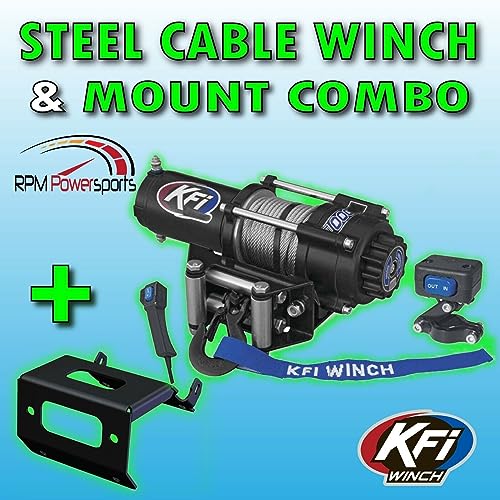Winch eléctrico KFI A3000 3000lb con kit de montaje miniatura 3
