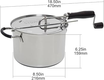 Amazon.com: StovePop Stainless Steel Popcorn Popper - Gearless