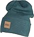 Produktbild Urban Classics TB626 Unisex Strickmütze Leatherpatch Long Beanie Jasper, One Size (Herstellergröße: one size)