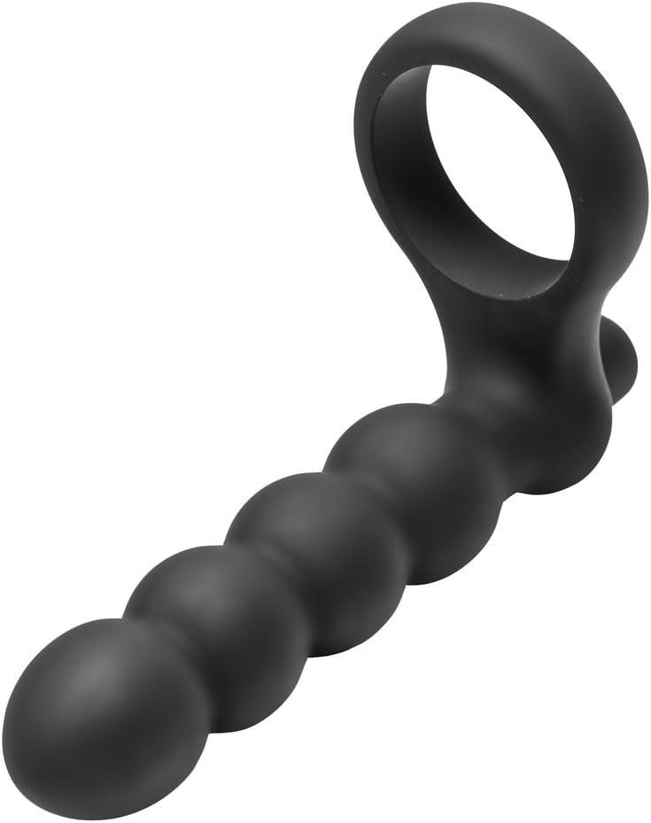 Double Fun Cock Ring with Double Penetration Vibe