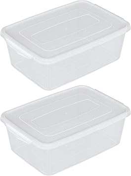 Teyyvn 2-Pack Proofing Container with 16QT Capacity, Clear Dough Rising Box