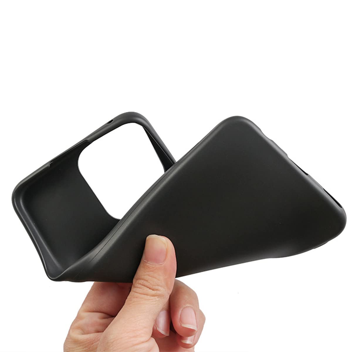 CAXKJE Custodia per Doogee X98 (6.52 Pollice) + [2 Pezzi] Pellicola Vetro Temperato,Nero Cover Morbido Silicone Custodie TPU Cover,per X98 Antiurto Case - A3