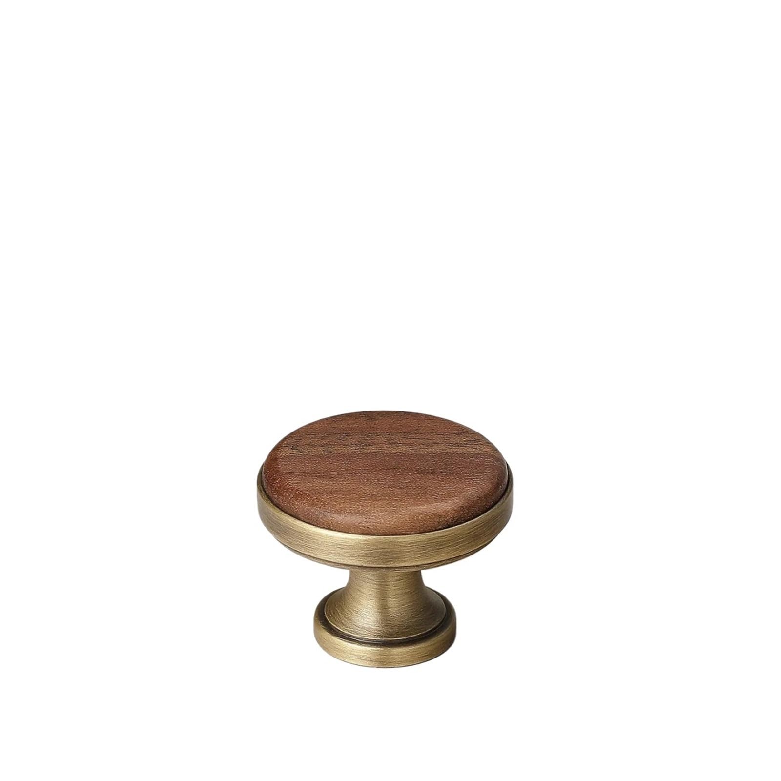 Diyouke Color2 Vintage Bronze Wooden Cabinet Door Pull Handle - Stylish Single Hole Drawer Knob For Cupboards And Wardrobes(Color2)