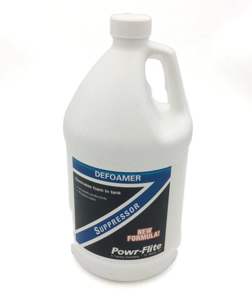 TTS Products Powr-Flite Defoamer – Foam Suppressor for Carpet Extractors, 1 Gallon (SN4)