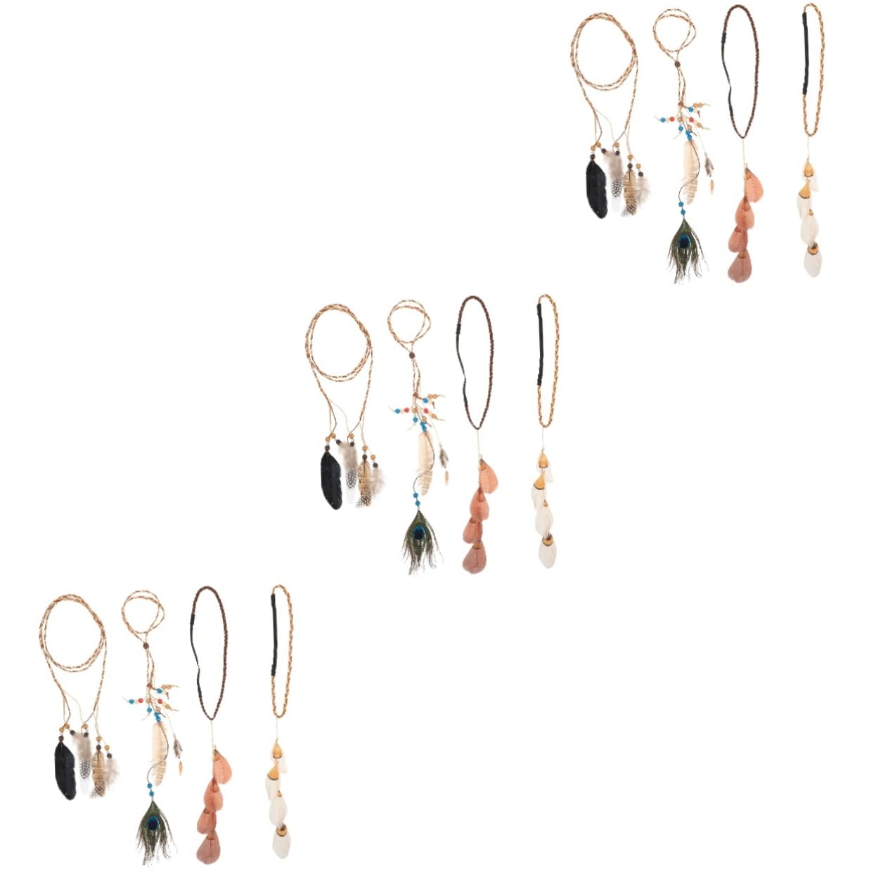 12 Piezas Diadema De Fiesta Festiva Envolturas De Cabello Para Mujeres Diademas De Mujer Para El Cabello Diademas De Decorativas Cabezota Horquilla Gracia Perder