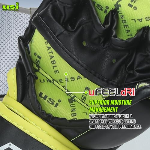 Buy USI Universal 618F Strike Boxing Training MMA Gloves for Men & Women, Thick Pu, Shock Absorber Padding, Hook & Loop Closure (Size S/M) Online at Low Prices in India - Image 6
