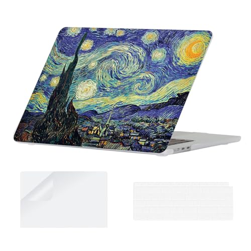 Coque MacBook Air 15 M2 M3 Van Gogh avec protection clavier