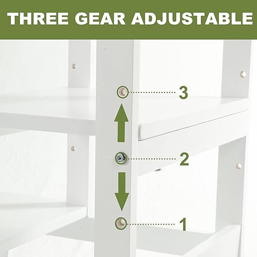 Miniatura 5 de Taburete de cocina de altura ajustable, taburete de aprendizaje para niños con riel de seguridad para encimera de cocina, taburete de cocina