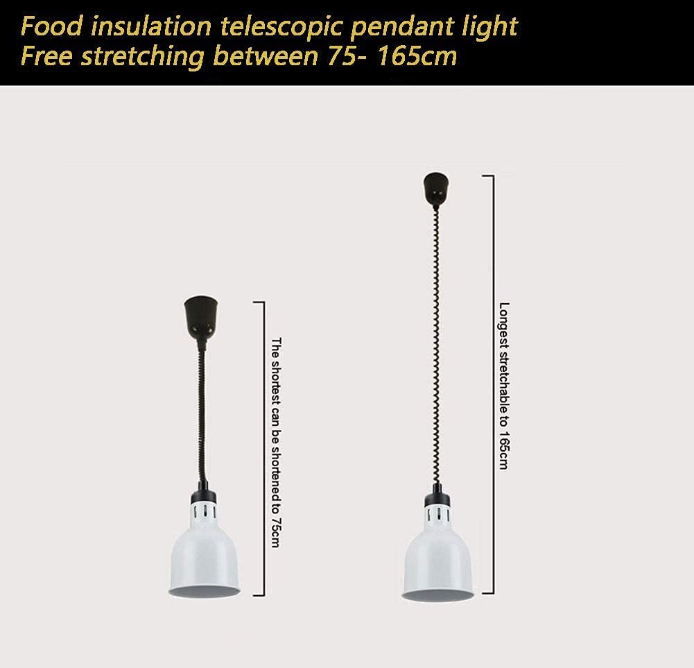 Lampada riscaldante per Uso Domestico Lampada riscaldante per Alimenti Lampada riscaldante per Alimenti Scaldavivande per Feste Buffet Lampade riscaldanti profe，White