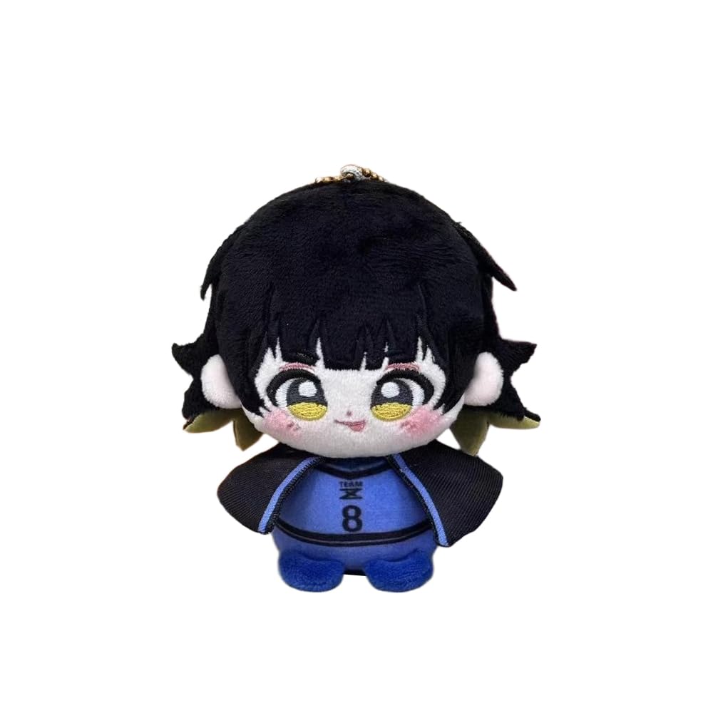 MABAIUDE Bachira Plush Figure Isagi Yoichi Soft Stuffed Doll Anime Plush Pendant Charm Mini Hug Pillow Decoration Collectible Gifts 12cm