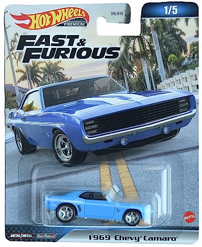 Hot Wheels 1969 Chevy Camaro Fast & Furious 1:5 Azul