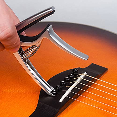WGOEODI Capo de Guitare Universel à Pince de frette, avec médiator, pour Accessoires de pièces de Basse ukulélé Guitare… - Les Beatles, Paul McCartney, John Lennon, RIngo Starr, George Harrison WGOEODI Capo de Guitare Universel à Pince de frette, avec médiator, pour Accessoires de pièces de Basse ukulélé Guitare… – Image 3