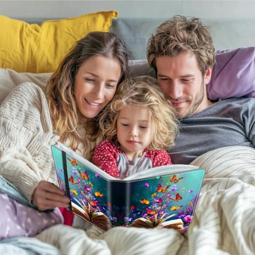 Image of Photo Album 4x6 120 Photos with Strong Elastic Band, Book Butterflies | Large Capacity Premium Leather Picture Album, Portable Wallet Albums Photo Book for Family Anniversaries Wedding Baby