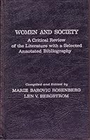 Women and Society: A Critical Review of the Literature with a Selected Annotated Bibliography 0803902484 Book Cover