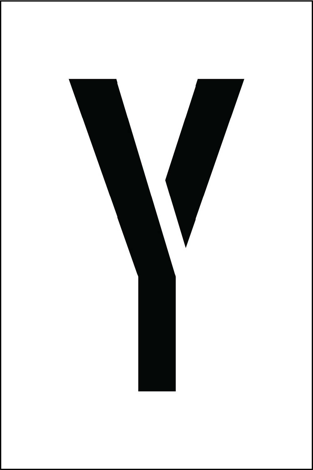 National Marker Corp. PMC4-Y Stencil, Letter Y, 4 Inch : Amazon.ca 