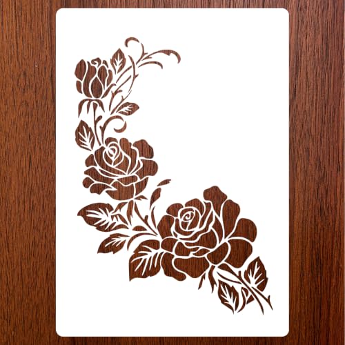 Shimmeroo A4 Reusable Floral Stencils image
