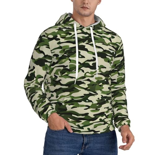 Sweat à capuche de sport décontracté vert pour vos sorties outdoor