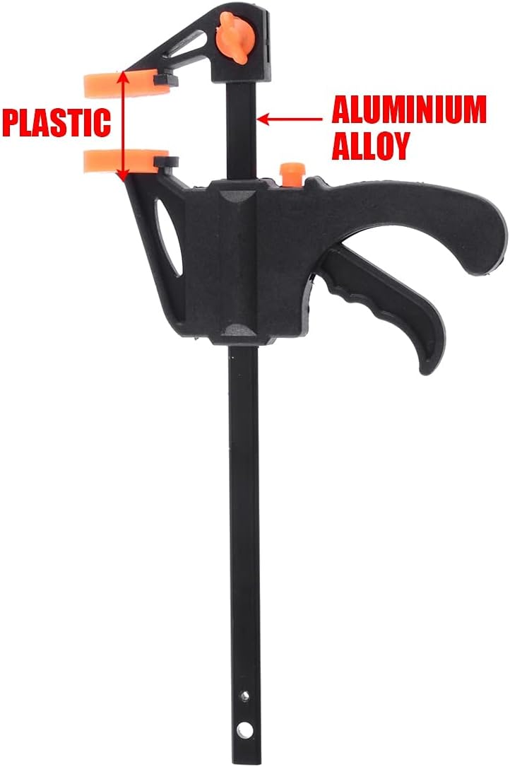 4'' Wooden Board Quick Fixed Clip Clamp Tool F Shaped Release Speed Squeeze Work Frame Bar DIY Fixing Clamp Spreader Hand Tool