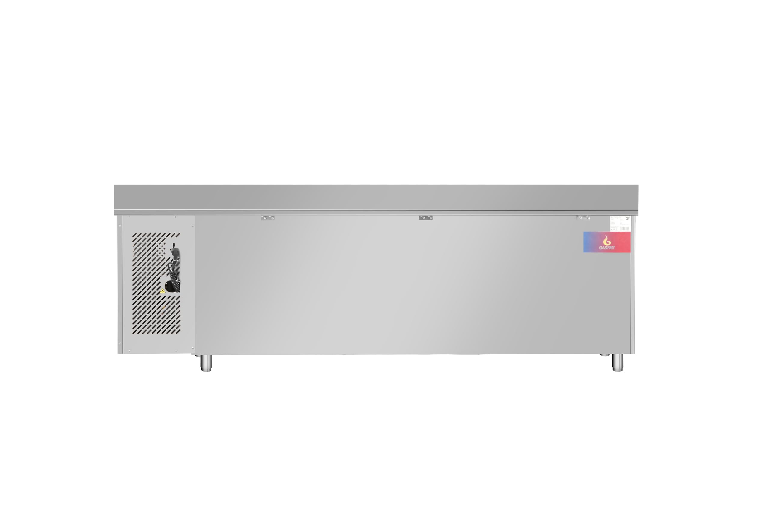 Mesa refrigerada bajo mostrador profesional, 2 o 3 puertas, acero inoxidable ventilada, 1500/2000/2500 x 600 x 850+100 mm