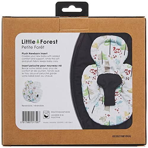 Image of 4moms RockaRoo and MamaRoo Little Forest Infant Insert, Machine Washable, Soft, Plush Fabric, Reversible Design
