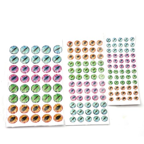 160 piezas ojos artificiales 4D para pesca variados