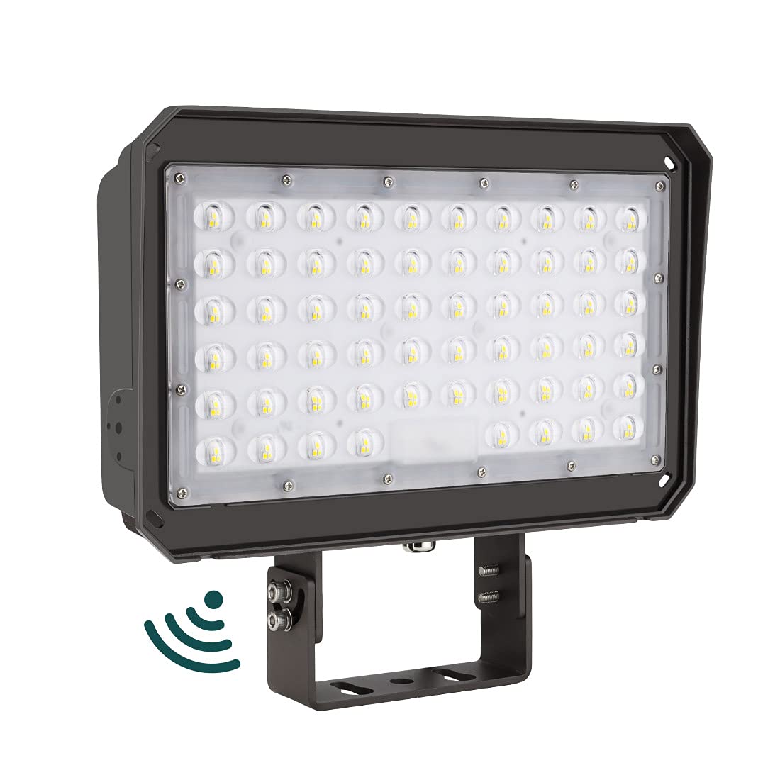 kadision 200W LED Flood Light with Dusk-to-Dawn Photocell, 200W/150W/100W Adjustable Super Bright 26000lm 5000K 100-277V IP65 Waterproof, Trunnion Mount LED Parking Lot Light, ETL Listed