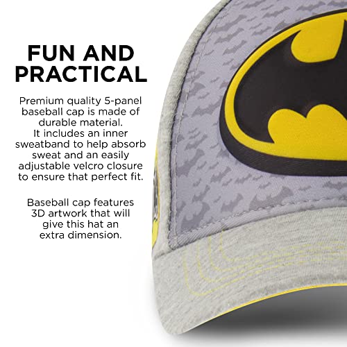 Dc Comics Boys Baseball Cap, Batman Adjustable Toddler Hat, Ages 2-4 Or Boy Hats For Kids Ages 4-7 #TOP3
