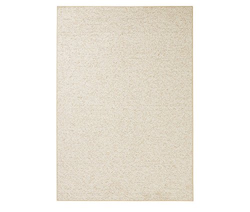 BT Carpet Wolly Teppich – Wohnzimmerteppich Flachgewebe Kurzflor Woll-Optik Wolle Skandi-Look...