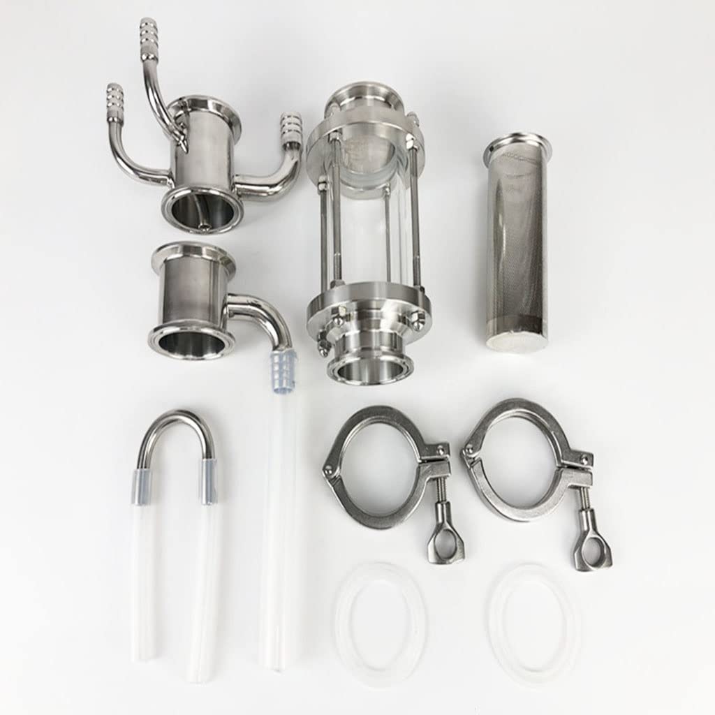 Kit de filtro de agua comercial de 2 pulgadas (1 pieza) - Acero inoxidable 304 for refrigeración y desalinización de motores marinos