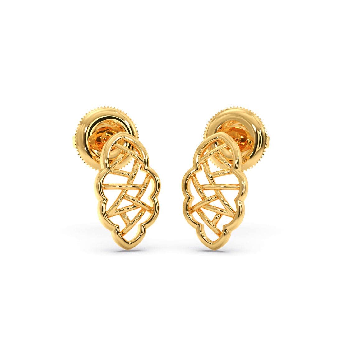 CANDERE - A KALYAN JEWELLERS COMPANY 18K BIS Hallmark Pure Yellow Gold Stud Earring for Womens with Screw Back closure (B0C71GCKMZ) Amazon Price History, Amazon Price Tracker