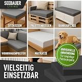 SEEBAUER living Schaumstoff Ultra Strong RG 60/70 (Sehr fest) 30 x 30 x 2 cm Schaumstoffplatte für Polster und Sitzkissen, Polsterschaumstoff als Zuschnitt für Sitzpolster