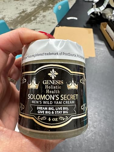 Image of Genesis Holistic Health Solomon's Secret Wild Yam Cream for Men | 4 Oz Wild Yam Cream for Hormone Balance, Organic Men's Wild Yam Root Cream, Made in USA, Non-Toxic, Gentle Formula