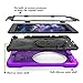 BRAECN iPad Pro 10.5 Case,360 Degree Swivel Stand/Hand Strap and Shoulder Strap Case[Heavy Duty] Three Layer Ultra Hybrid Shockproof Protective Case for iPad Air (3rd Generation) 10.5” 2019 (Purple)
