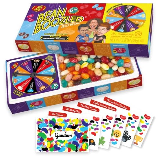 Jelly Belly Bean Boozled Jelly Beans Game NEW EDITION + 5 Gaudum Jelly Bean Game Cards (For Kids)