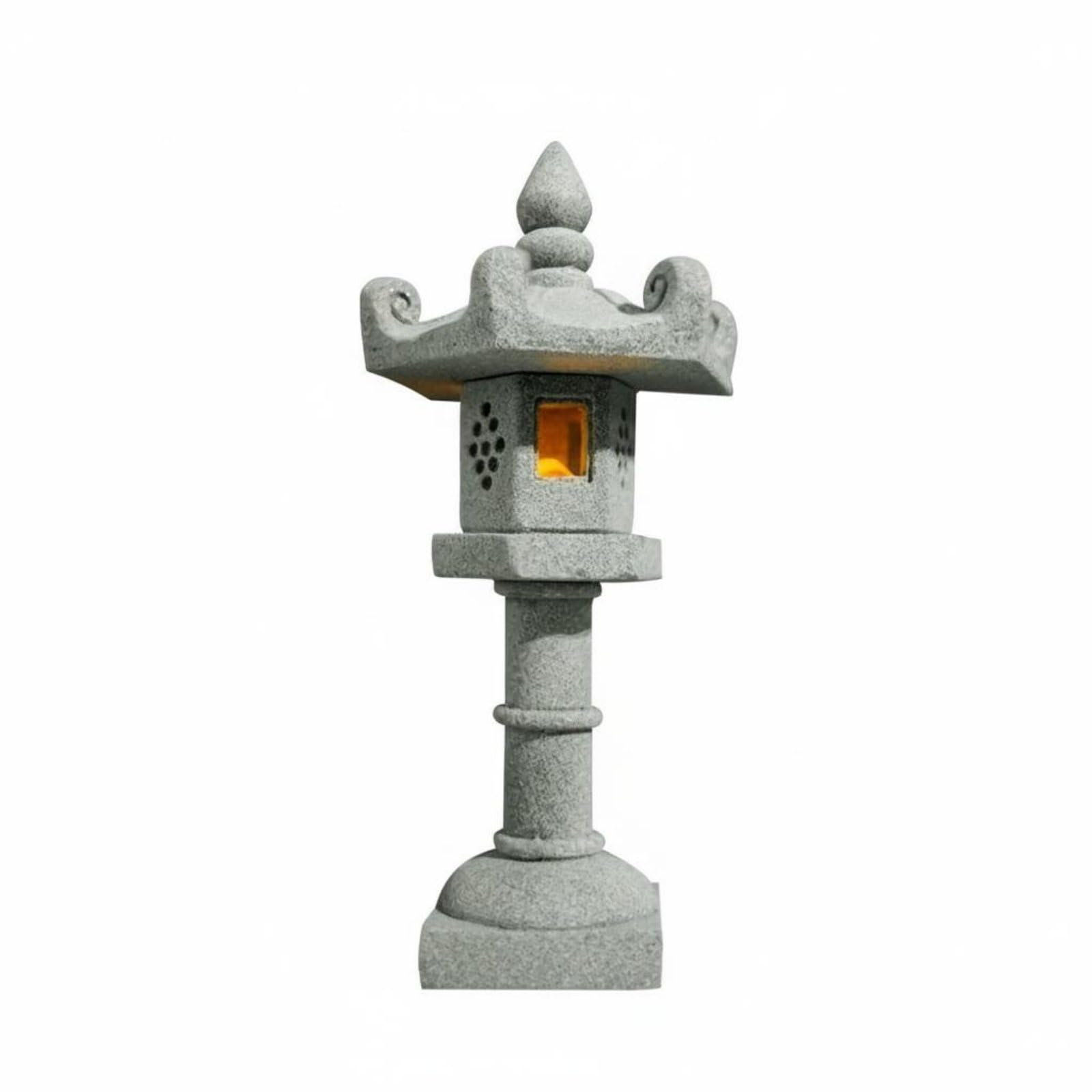 Farol paisajístico zen para bonsái y luz ambiental relajante en tu salón