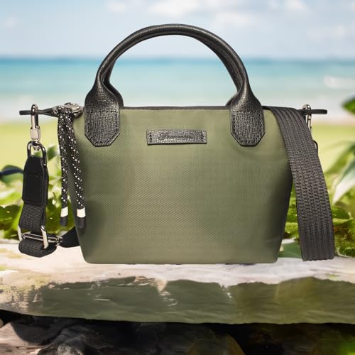 Image of Designer Mini Tote Bag for Women - Lightweight Crossbody Purse with Adjustable Dual Straps (2-Way Carry)