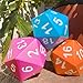 KESS Giant D20 Foam Dice: Oversized 20-Sided Dice for RPG and Collectors - 7 Vibrant Colors, Perfect for Outdoor Fun in Backyard, Pool, Beach. Ages 6+ (Purple)