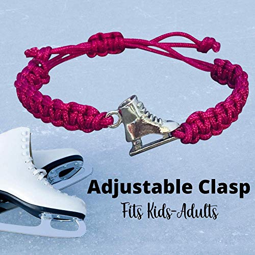 Image of Infinity Collection Figure Skating Charm Bracelet, Ice Skating Jewelry, Adjustable Skate Bracelet, Figure Skater Gift